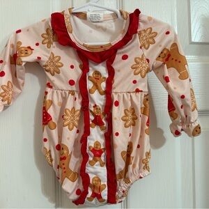 Boutique Gingerbread Man Romper